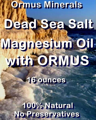 Ormus Minerals Dead Sea Salt Magnesium Oil with Ormus