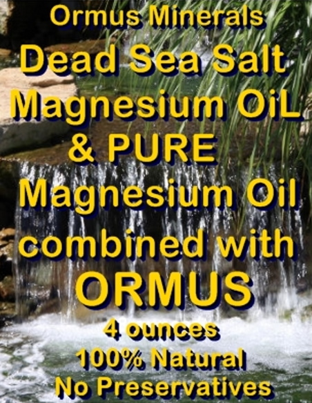 Ormus Minerals Combined Dead Sea Salt Magnesium Oil & Pure Magnesium Oil Ormus Minerals Combined Dead Sea Salt Magnesium Oil & Pure Magnesium Oil