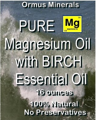 Ormus Minerals Pure Magnesium Oil with Birch Essential Oil Ormus Minerals Pure Magnesium Oil with Birch Essential Oil