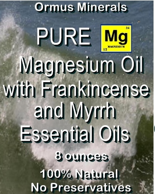 Ormus Minerals Pure Magnesium Oil with Frankincense & Myrrh Essential Oils Ormus Minerals Pure Magnesium Oil with Frankincense & Myrrh Essential Oils