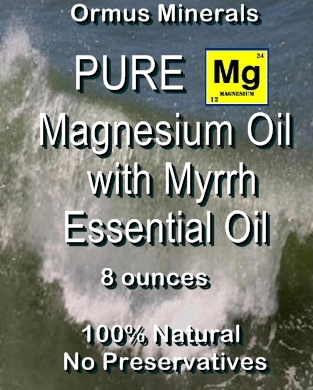Ormus Minerals Magnesium Oil with Myrrh Essential Oil Ormus Minerals Magnesium Oil with Myrrh Essential Oil
