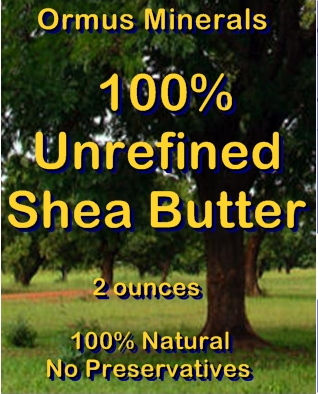 Ormus Minerals 100% Unrefined Organic Shea Butter