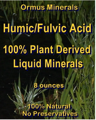 Ormus Minerals Humic-Fulvic Acid 100% Plant Derived Liquid Minerals Ormus Minerals Humic-Fulvic Acid 100% Plant Derived Liquid Minerals