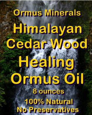 Ormus Minerals Himalayan Cedar Wood Healing Ormus Oil