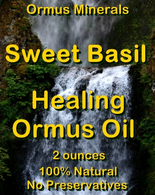 Ormus Minerals Seet Basil Healing Ormus Oil