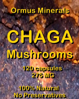 Ormus Minerals Chaga Mushrooms