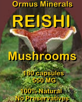 Ormus Minerals Resishi Mushrooms capsules