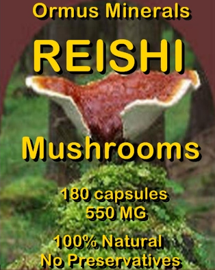 Ormus Minerals Resishi Mushrooms capsules Ormus Minerals Resishi Mushrooms capsules