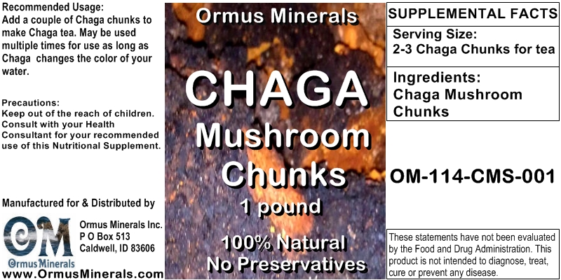 Chaga Mushroom Chunks