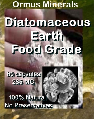 Ormus Minerals - Diatomaceous Earth (food grade) capsules Ormus Minerals - Diatomaceous Earth (food grade) capsules