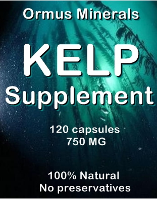 Ormus Minerals Kelp Supplement capsules