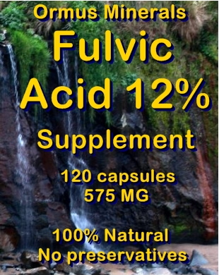 Ormus Minerals Fulvic Acid 12%