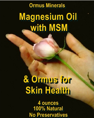 Ormus Minerals Magnesium Oil with MSM & Ormus for Skin Health