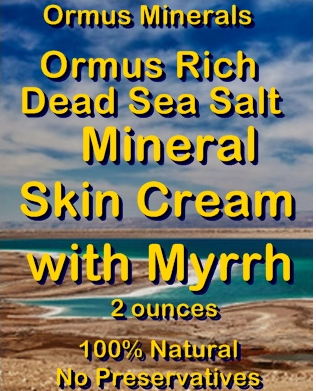 Ormus Minerals Ormus Rich Dead Sea Salt Mineral Skin Cream with Myrrh