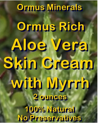 Ormus Minerals Ormus Rich Aloe Vera Skin Cream with Myrrh