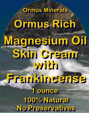 Ormus Minerals Ormus Rich Magnesium Oil Skin Cream with Frankincense Ormus Minerals Ormus Rich Magnesium Oil Skin Cream with Frankincense