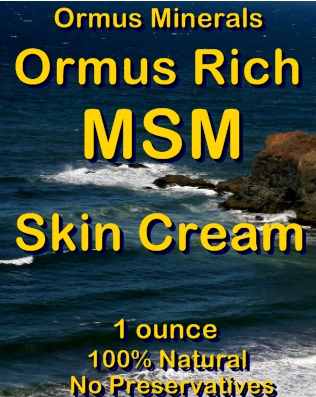 Ormus Minerals Ormus Rich MSM Skin Cream