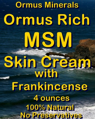 Ormus Minerals Ormus Rich MSM Skin Cream with Frankincense Ormus Minerals Ormus Rich MSM Skin Cream with Frankincense