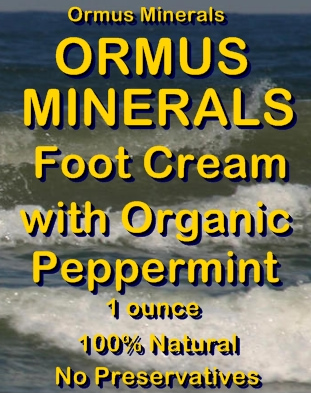 Ormus Minerals Ormus Rich Mineral Foot Cream with Organic Peppermint Ormus Minerals Ormus Rich Mineral Foot Cream with Organic Peppermint