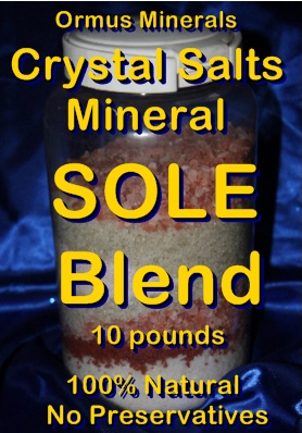 Ormus Minerals Crystal Salts Mineral Sole Blend