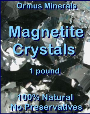 Ormus Minerals Magnetite Crystals