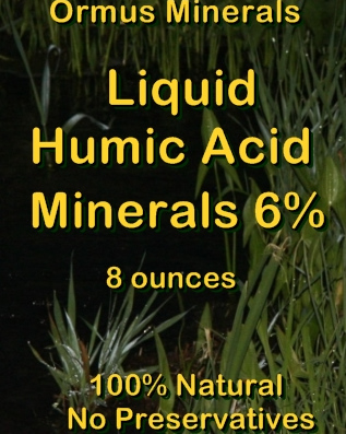 Ormus Minerals Liquid Humic Acid Minerals 6% for Plants