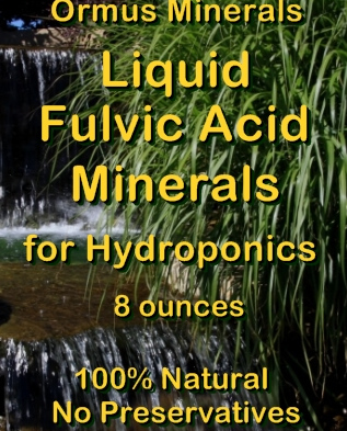 Ormus Minerals Fulvic Acid Minerals for Hydroponics