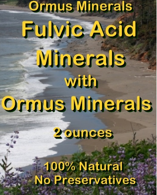 Ormus Minerals Fulvic Acid Minerals with Ormus Minerals