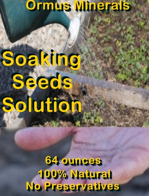 Ormus Minerals Soaking Seeds Solution