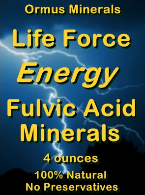 Ormus Minerals Life Force Energy Fulvic Acid Minerals