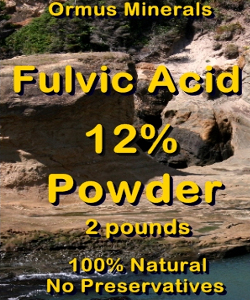Ormus Minerals FULVIC ACID 12% Powder