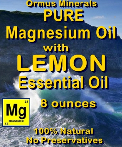 Ormus Minerals Magnesium Oil with LEMON ESSENTIAL OIL