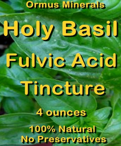 Ormus Minerals - Holy Basil Fulvic Acid Tincture Ormus Minerals - Holy Basil Fulvic Acid Tincture