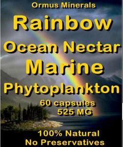 Ormus Minerals -Rainbow Ocean Nectar Marine Phytoplankton capsules