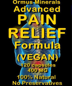Ormus Minerals Advanced Pain Relief Formula - vegan capsules Ormus Minerals Advanced Pain Relief Formula - vegan capsules