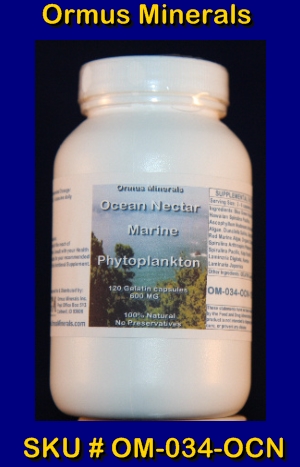 ORMUS MINERALS - Ocean Nectar Marine Phytoplankton (B)